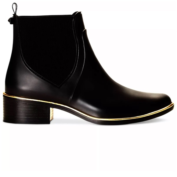 Kate Spade New York Sally Black Rain Ankle Bow Boots Women's Size 6,7,8 - Picture 9 of 12